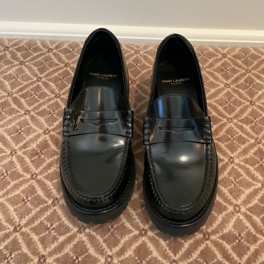 NEVER WORN Saint Laurent Le Loafer Penny Loafers sz 39